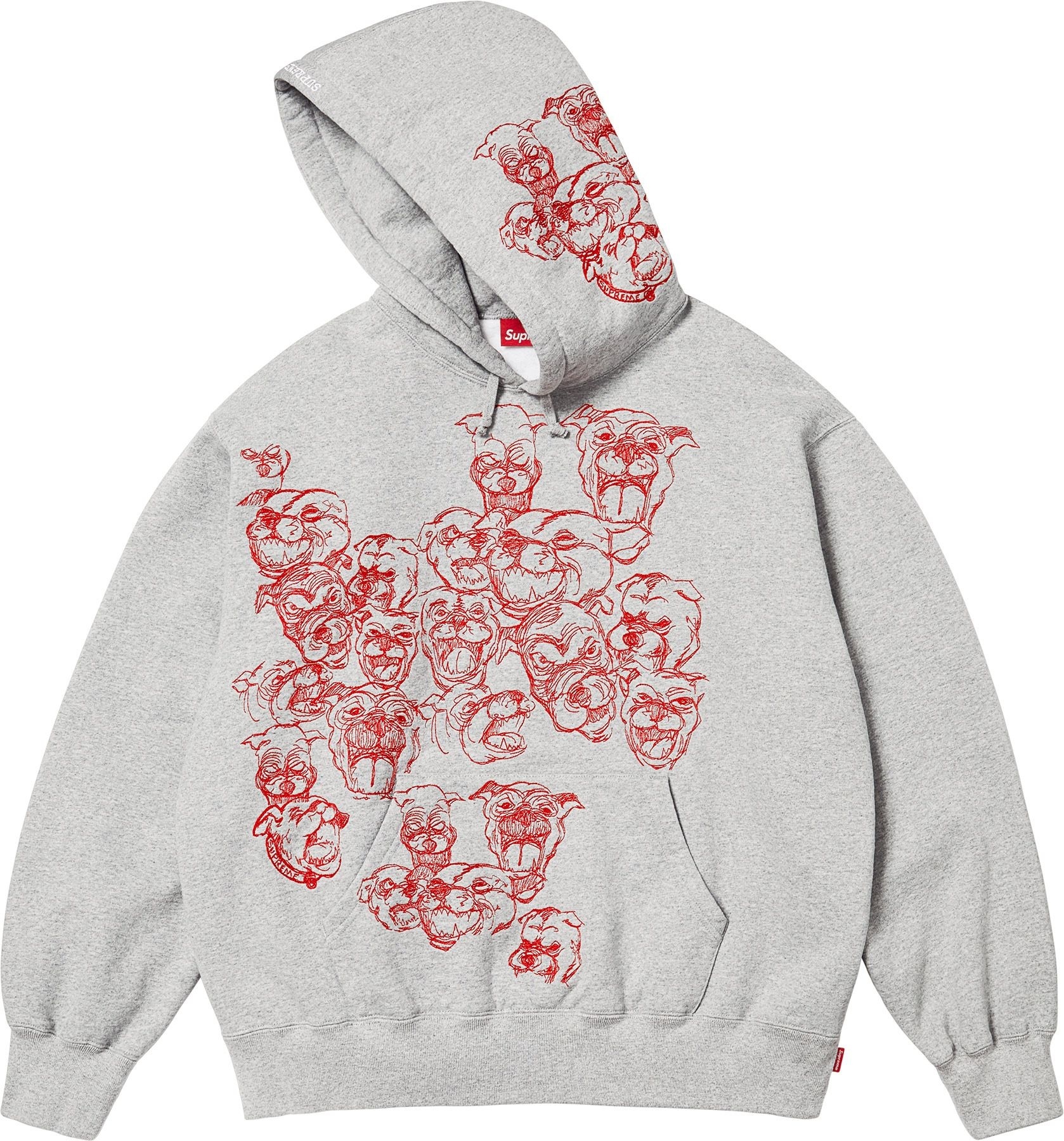 Pitbulls Embroidered Hooded Sweatshirt view 5